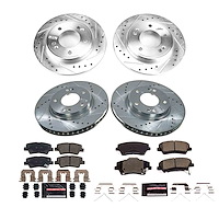 K9247 Z23 Daily Driver Carbon-Fiber Ceramic Brake Pad & Drilled & Slotted Rotor Kit
