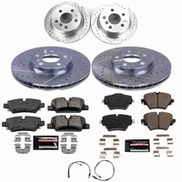 Z23 Daily Driver Carbon-Fiber Ceramic Brake Pad and Drilled & Slotted Rotor Kit for 2022-2024 Mini Cooper