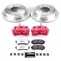 Z36 Truck and SUV Ceramic Brake Pad, Drilled & Slotted Rotor, and Caliper Kit for 1998-2007 Lexus LX470