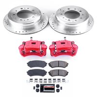 Z23 Daily Driver Carbon-Fiber Ceramic Pads Drilled & Slotted Rotor & Caliper Kit for 1998-2007 Lexus LX470