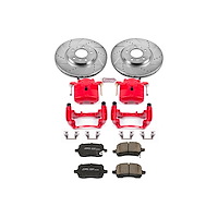 High Performance Brake Upgrade Kit Cross-Drilled and Slotted Rotors Z23 Evolution Sport High Carbon