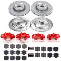 Z23 Daily Driver Carbon-Fiber Ceramic Pads Drilled & Slotted Rotor & Caliper Kit for 2006-2013 Chevrolet Corvette