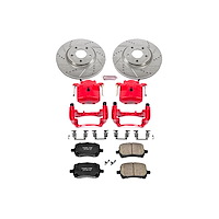 High Performance Brake Upgrade Kit Cross-Drilled and Slotted Rotors Z23 Evolution Sport High Carbon