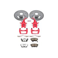 Z26 Street Performance Ceramic Brake Pad, Drilled Slotted Rotor, and Caliper Kit for 2000-2009 Honda S2000