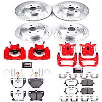 Street Warrior Brake Upgrade Kit Cross-Drilled and Slotted Rotors Z26 Extreme Street Performance Bra