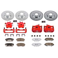 Street Warrior Brake Upgrade Kit Cross-Drilled and Slotted Rotors Z26 Extreme Street Performance Bra