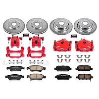 Z23 Daily Driver Carbon-Fiber Ceramic Pads Drilled & Slotted Rotor & Caliper Kit for 2008-2013 INFINITI G37