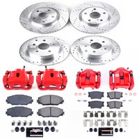Z23 Daily Driver Carbon-Fiber Ceramic Pads Drilled & Slotted Rotor & Caliper Kit for 2012-2018 Toyota RAV4