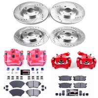Z23 Daily Driver Carbon-Fiber Ceramic Pads Drilled & Slotted Rotor & Caliper Kit for 2001-2005 Mazda Miata