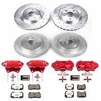 Z26 Street Performance Ceramic Brake Pad, Drilled Slotted Rotor, and Caliper Kit for 2003-2004 INFINITI G35