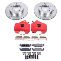 Z23 Daily Driver Carbon-Fiber Ceramic Pads Drilled & Slotted Rotor & Caliper Kit for 1994-1996 Ford Bronco