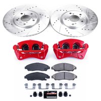 Z23 Daily Driver Carbon-Fiber Ceramic Pads Drilled & Slotted Rotor & Caliper Kit for 2009-2015 Honda Pilot