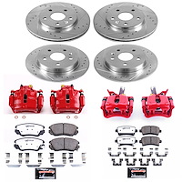 Z26 Street Performance Ceramic Brake Pad, Drilled Slotted Rotor, and Caliper Kit for 2016 Chevrolet Malibu Limited