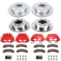 Z36 Truck and SUV Ceramic Brake Pad, Drilled & Slotted Rotor, and Caliper Kit for 2011 Chevrolet Silverado 3500 HD