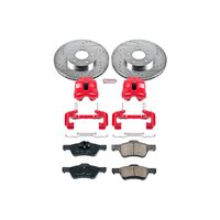 Z23 Daily Driver Carbon-Fiber Ceramic Pads Drilled & Slotted Rotor & Caliper Kit for 2010-2012 Ford Escape