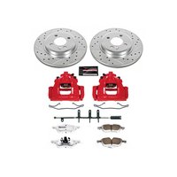 Z26 Street Performance Ceramic Brake Pad, Drilled Slotted Rotor, and Caliper Kit for 2002-2006 Mini Cooper
