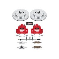 Z26 Street Performance Ceramic Brake Pad, Drilled Slotted Rotor, and Caliper Kit for 2007-2008 Mini Cooper