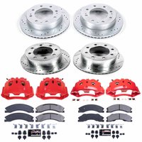 Z23 Daily Driver Carbon-Fiber Ceramic Pads Drilled & Slotted Rotor & Caliper Kit for 2012-2019 Chevrolet Silverado 3500 HD