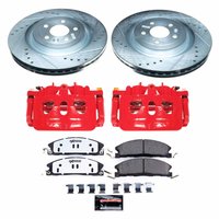 Z36 Truck and SUV Ceramic Brake Pad, Drilled & Slotted Rotor, and Caliper Kit for 2013-2019 Ford Police Interceptor Sedan/Police