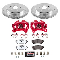 Z26 Street Performance Ceramic Brake Pad, Drilled Slotted Rotor, and Caliper Kit for 2016-2020 Lexus RC300