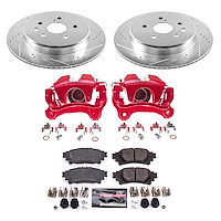Z23 Daily Driver Carbon-Fiber Ceramic Pads Drilled & Slotted Rotor & Caliper Kit for 2016-2020 Lexus RC300