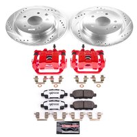 Z26 Street Performance Ceramic Brake Pad, Drilled Slotted Rotor, and Caliper Kit for 2014-2020 Nissan Rogue