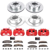 Z36 Truck and SUV Ceramic Brake Pad, Drilled & Slotted Rotor, and Caliper Kit for 2013-2018 Ram 3500