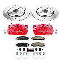 Z23 Daily Driver Carbon-Fiber Ceramic Pads Drilled & Slotted Rotor & Caliper Kit for 2017-2019 Acura MDX