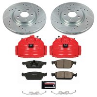 Z23 Daily Driver Carbon-Fiber Ceramic Pads Drilled & Slotted Rotor & Caliper Kit for 2018-2023 Ford Transit Connect
