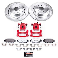 KC9062-26 Z26 Street Performance Ceramic Brake Pad, Drilled Slotted Rotor, & Caliper Kit