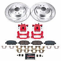 KC9062 Z23 Daily Driver Carbon-Fiber Ceramic Pads Drilled & Slotted Rotor & Caliper Kit