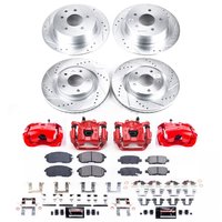 KC9141 Z23 Daily Driver Carbon-Fiber Ceramic Pads Drilled & Slotted Rotor & Caliper Kit