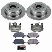 Direct OE Stock Replacement Low-Dust Ceramic Brake Pad, Rotor and Caliper Kit for 1999 Toyota Solara