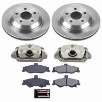 Direct OE Stock Replacement Low-Dust Ceramic Brake Pad, Rotor and Caliper Kit for 1998-2002 Chevrolet Camaro