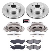 Direct OE Stock Replacement Low-Dust Ceramic Brake Pad, Rotor and Caliper Kit for 2004-2006 Dodge Durango