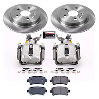 OE Stock Replacement Low-Dust Ceramic Brake Pad, Rotor and Caliper Kit for 2016 Chevrolet Malibu Limited