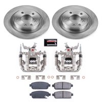 Direct OE Stock Replacement Low-Dust Ceramic Brake Pad, Rotor and Caliper Kit for 2012-2019 Buick Verano/Cascada