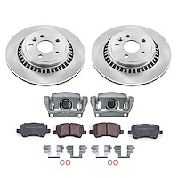 KCOE5705 OE Stock Replacement Low-Dust Ceramic Brake Pad, Rotor & Caliper Kit