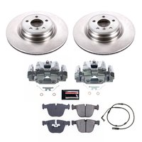 OE Stock Replacement Low-Dust Ceramic Brake Pad, Rotor and Caliper Kit for 2009 BMW 750Li