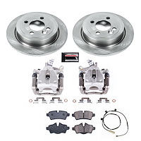 OE Stock Replacement Low-Dust Ceramic Brake Pad, Rotor and Caliper Kit for 2011-2015 Mini Cooper