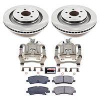 OE Stock Replacement Low-Dust Ceramic Brake Pad, Rotor and Caliper Kit for 2015-2023 Ford Mustang