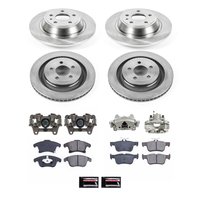 OE Stock Replacement Low-Dust Ceramic Brake Pad, Rotor and Caliper Kit for 2013-2016 Ford Fusion