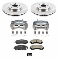 OE Stock Replacement Low-Dust Ceramic Brake Pad, Rotor and Caliper Kit for 2014-2024 INFINITI Q50
