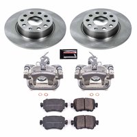 Direct OE Stock Replacement Low-Dust Ceramic Brake Pad, Rotor and Caliper Kit for 2015-2022 Volkswagen Golf SportWagen