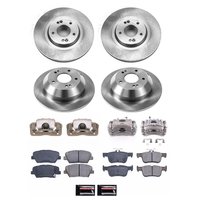 OE Stock Replacement Low-Dust Ceramic Brake Pad, Rotor and Caliper Kit for 2014-2015 Kia Sorento