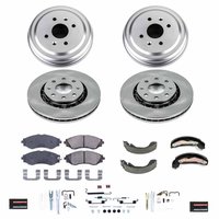 Z17 OE Stock Replacement Low-Dust Ceramic Brake Pad, Rotors, Drum + Shoe Kit for 2013-2015 Chevrolet Spark
