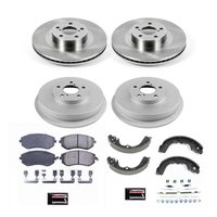 OE Stock Replacement Low-Dust Ceramic Brake Pad, Rotors, Drum + Shoe Kit for 2003-2008 Subaru Forester