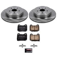 1-Click Daily Driver Brake Kits Rear OE Replacement Rotors Z16 Ceramic Scorched Brake Pads