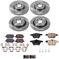 Z17 OE Stock Replacement Low-Dust Ceramic Brake Pad and Rotor Kit for 2008-2018 Volvo S60/S80/XC70/V60