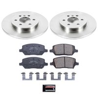 1-Click Daily Driver Brake Kits Rear OE Replacement Rotors Z16 Ceramic Scorched Brake Pads